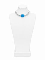 Silver Choker with Stone