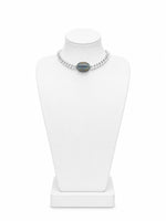 Silver Choker with Stone